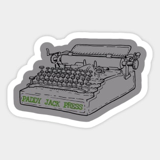 Paddy Jack Typewriter Sticker